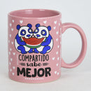 Caneca Rosa Consórcio "Partilhada é mais saborosa"