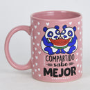 Caneca Rosa Consórcio "Partilhada é mais saborosa"