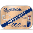 Anchovas MSC em azeite virgem extra biológico em lata de 74g